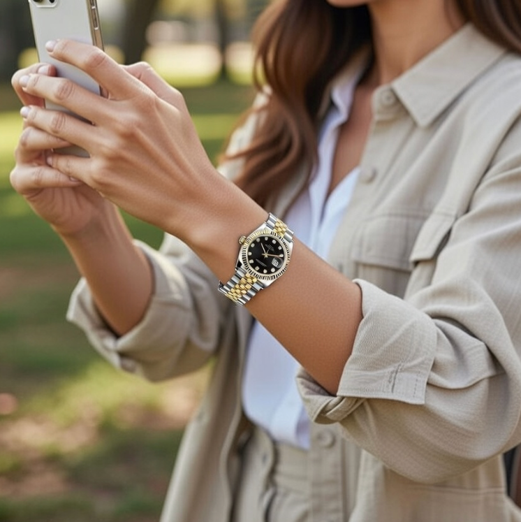 THE LADY DATE -  Obsidian Black