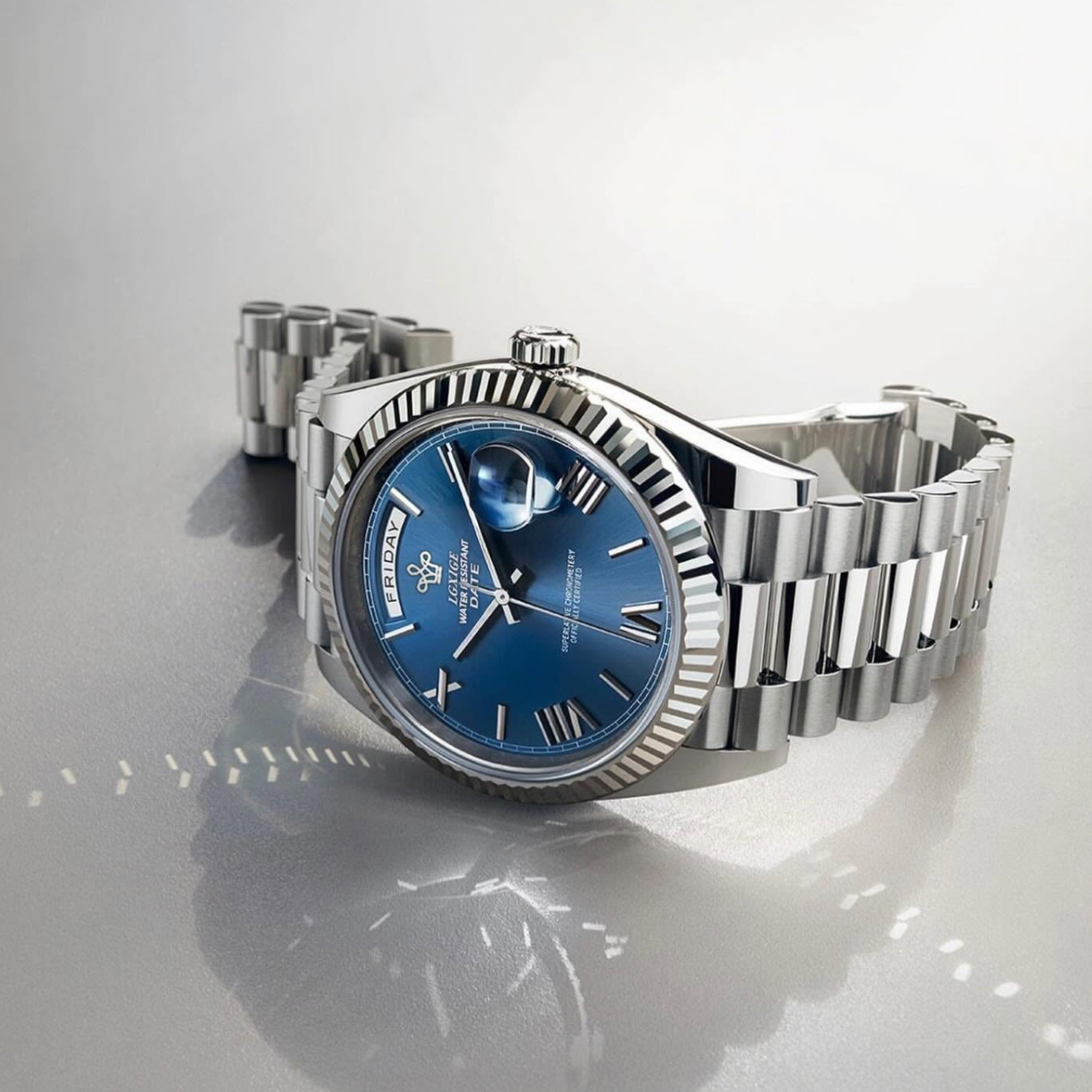 THE DAY DATE - Oceanic Blue